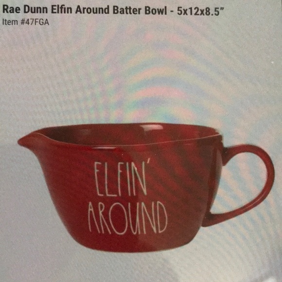 NEW Rae Dunn ELFIN Around Batter Bowl NEW BNIB - Picture 2 of 4